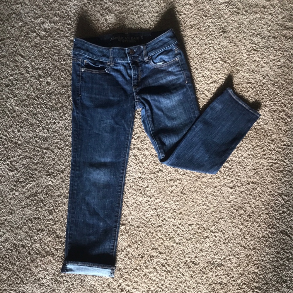 american eagle artist crop stretch size 2